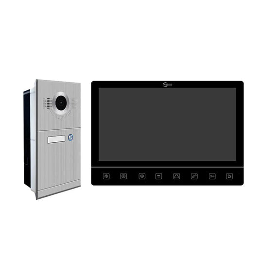 Anjielo 10-inch Tuya Smart Video Intercom 1080P Doorbell Camera - WiFi-Enabled AHD Security System for Homes/Apartments 2-Way Audio, Remote Access, Night Vision