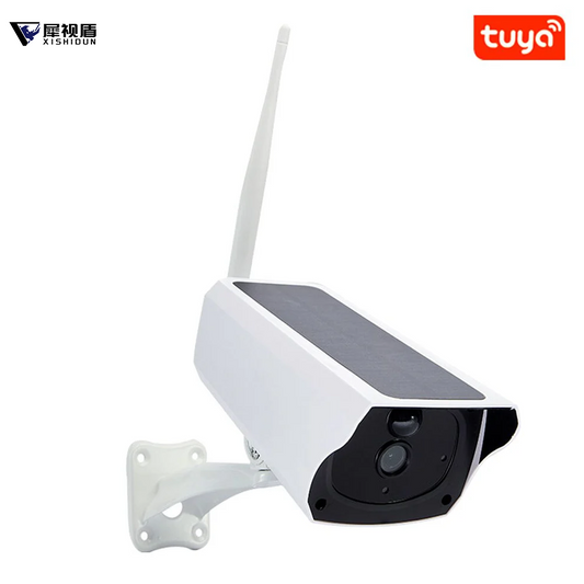 1080P Tuya Smart Wifi Security Solar Camera with 18600mAh Solar Battery Powered 35fts Night Vision, Motion Activated Waterproof