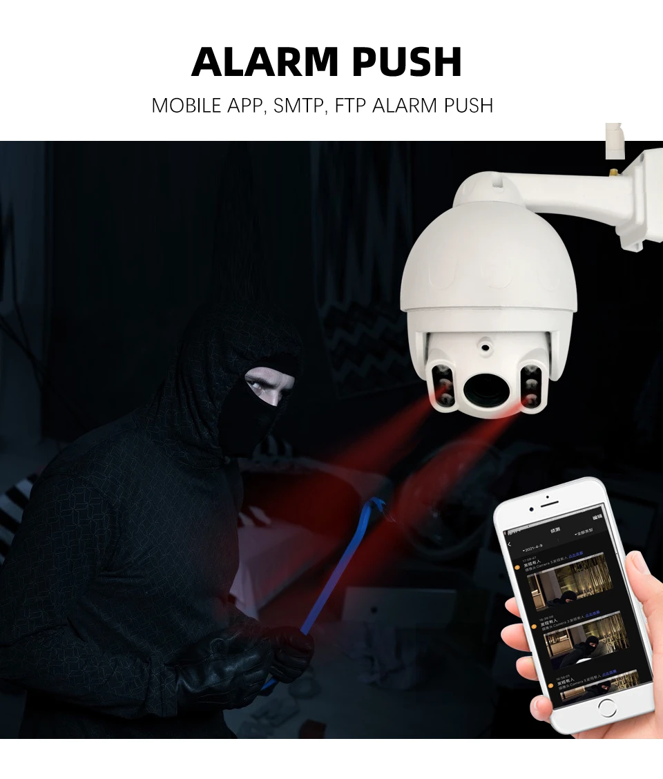 5MP Tuya WIFI HaLow IP Camera Wifi Night Vision AI Motion Detection Engineering Level Video Surveillance Security Tuya Smart Life Camera