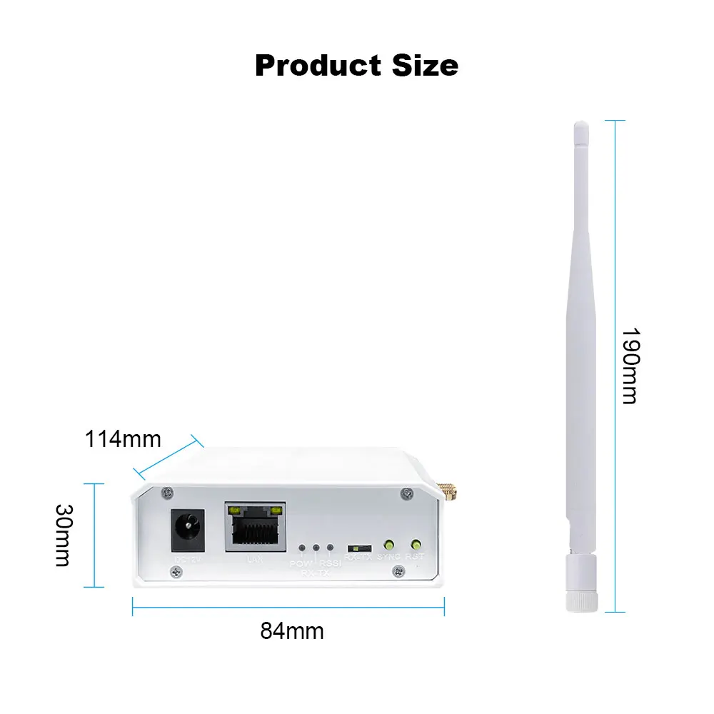 XiVision WiFi HaLow Wireless Bridge (Enhanced Version) - 3km Long-Distance Transmission | Faster Speed & Stronger Penetration