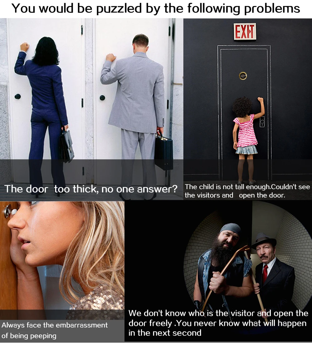 3 inch Hidden Video Peephole Camera Doorbell Recording & Digital Door Viewer