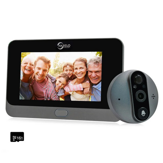 1080P Tuya WiFi Peephole Camera Smart Doorbell Night Vision Video Monitoring Set Protecting family safety