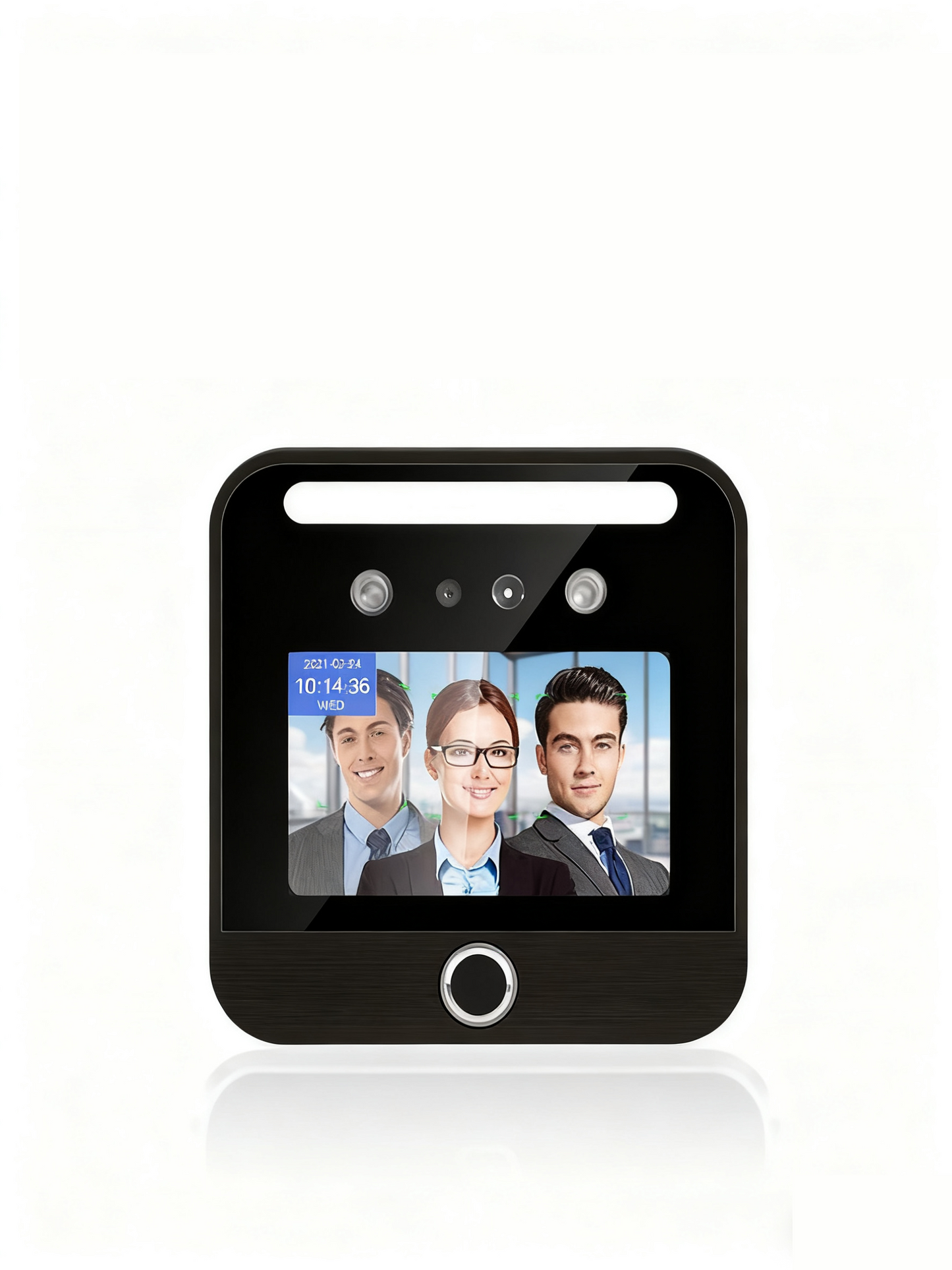 5-inch horizontal screen face recognition machine with fingerprint elevator control system intelligent management face direct access