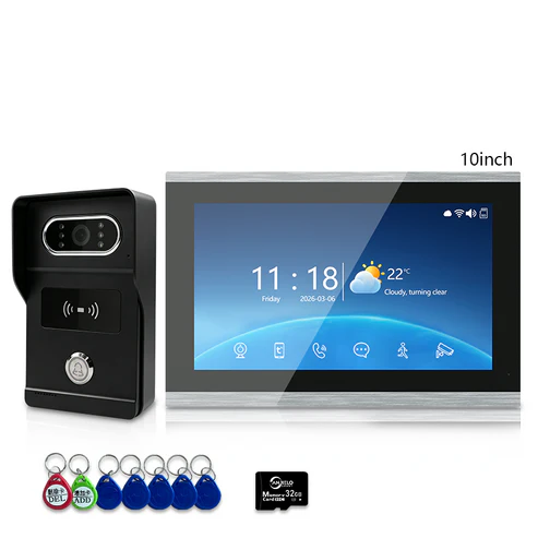 XiVision 1080P HD Video Doorbell System - Tuya 4 Wire WiFi Video Entry Doorphone Intercom Kits for Home, Villa & Apartment