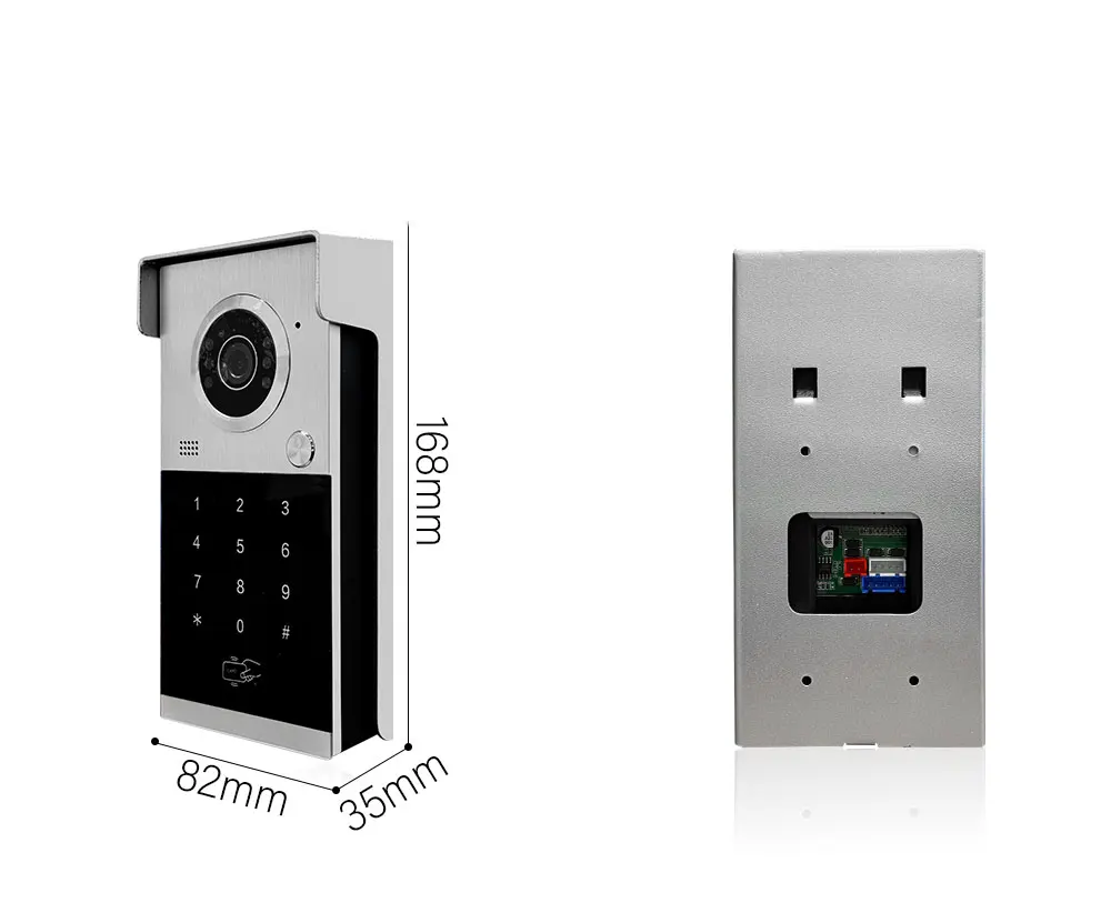 XiVision 4-Wired Visual Doorbell with HD 1080P video intercom Display  Durable Metal Construction  Advanced Security Features