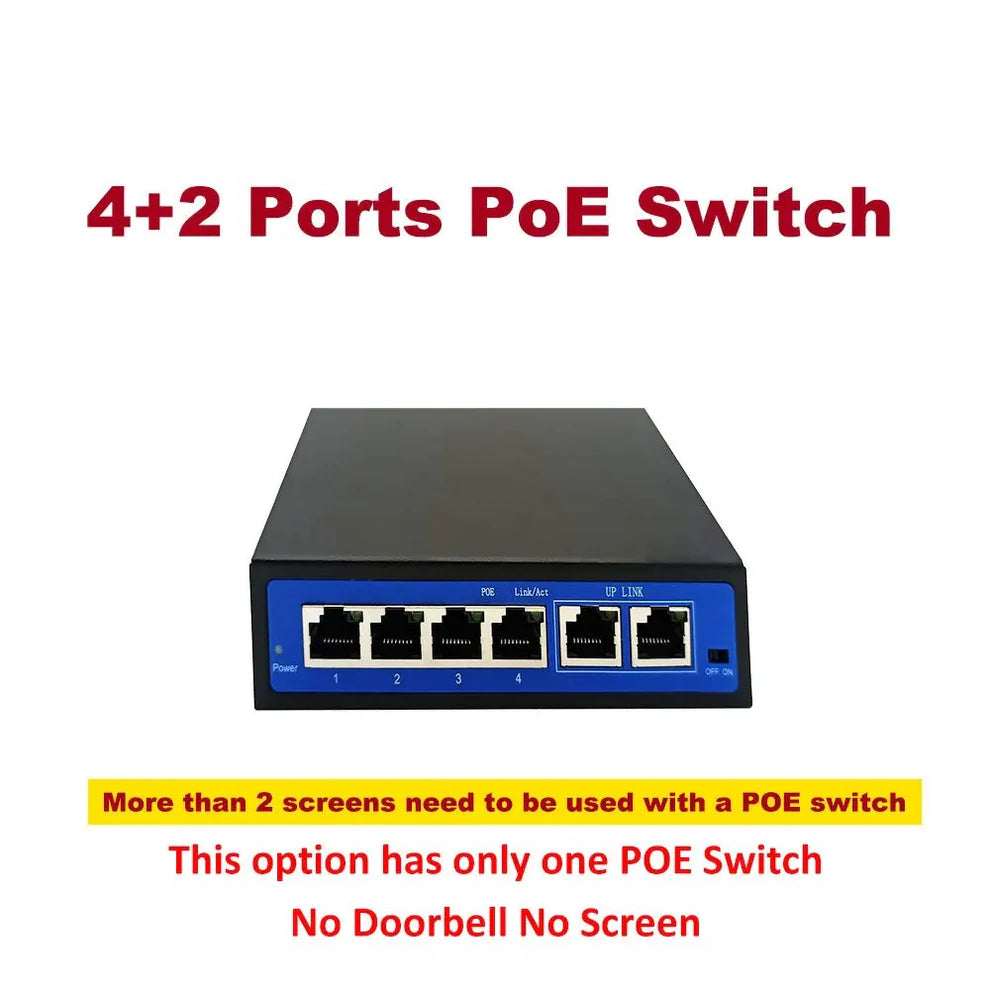 Anjielo1080P 10-Inch IP Video Intercom Touch Screen Big Tuya Wireless Wifi POE Wired Doorbell for Villa Flat RFID Access Control