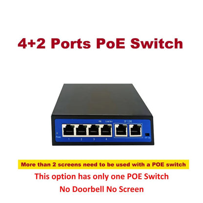 Anjielo1080P 10-Inch IP Video Intercom Touch Screen Big Tuya Wireless Wifi POE Wired Doorbell for Villa Flat RFID Access Control