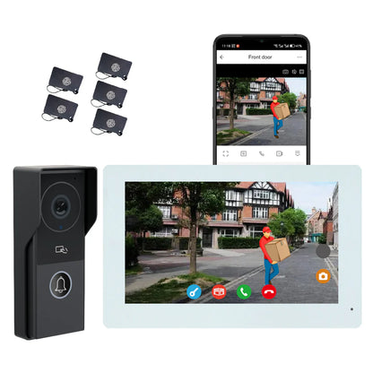 XiVision Doorbell Intercom System - 1080P Camera 10 inch Touch Screen WiFi Enabled for Home Apartment Security