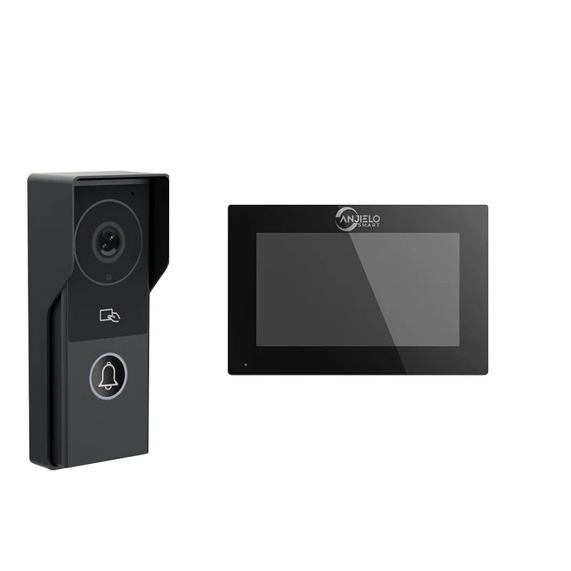 XiVision 140° Wide View FHD 1080P Doorbell - Touch Screen Wired Video Intercom | Home Security Visual Intercom Kit