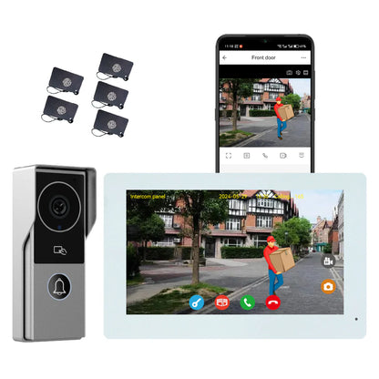 XiVision Doorbell Intercom System - 1080P Camera 10 inch Touch Screen WiFi Enabled for Home Apartment Security