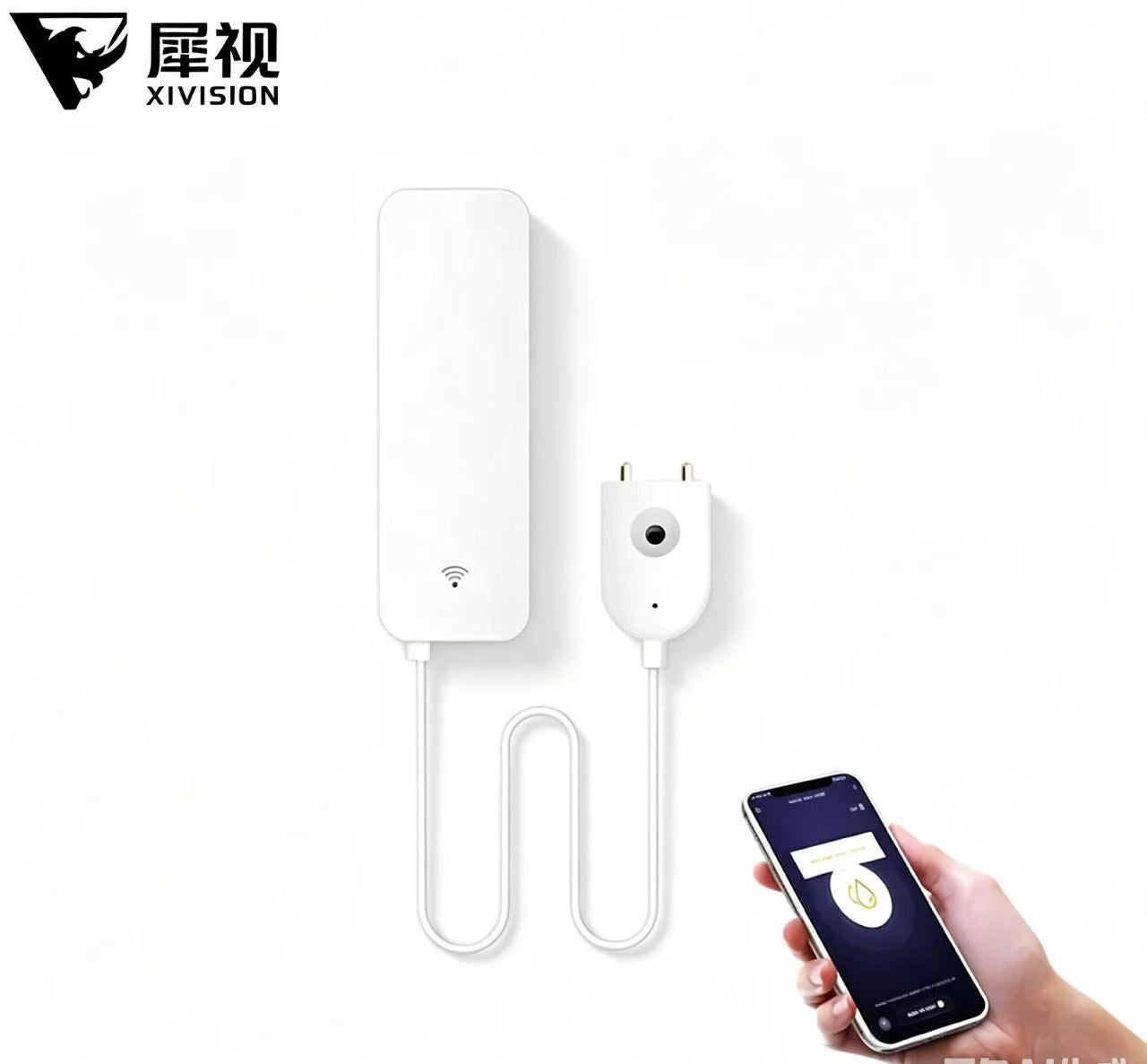 Wifi Water Leakage Sensor Detector Overflow Flood Leakage Alerts Remote Monitor Leak Notifications for Security System