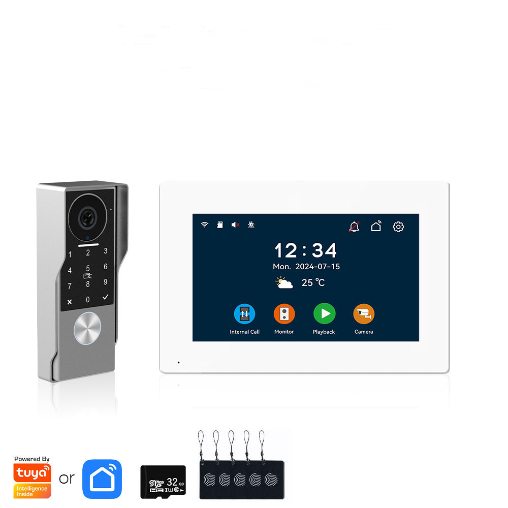 XiVision 2-Wire Tuya WiFi Smart Video Intercom – 1080P HD, IR Night Vision, Waterproof  Extended Range for Multi-Dwelling Security