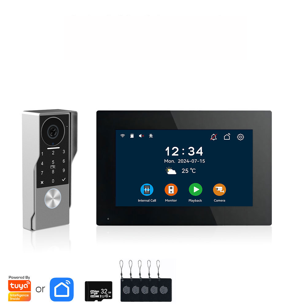 XiVision 2-Wire Tuya WiFi Smart Video Intercom – 1080P HD, IR Night Vision, Waterproof  Extended Range for Multi-Dwelling Security