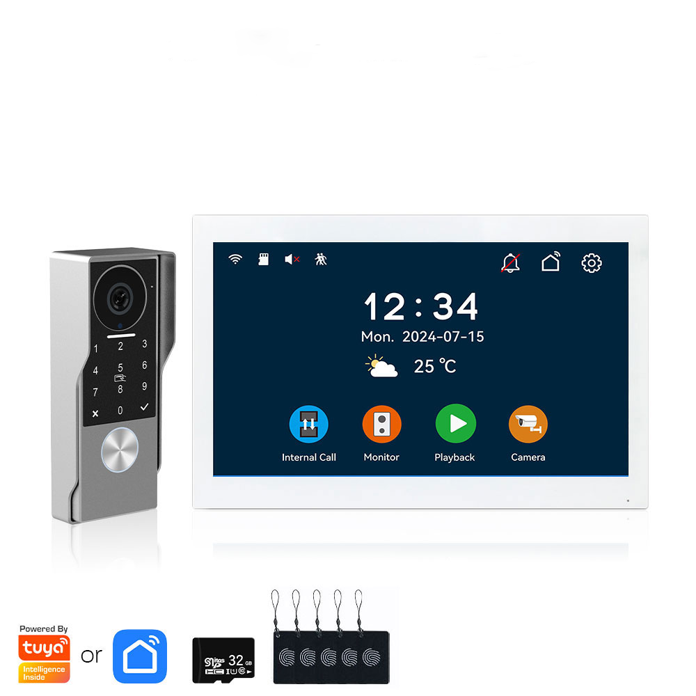 XiVision 2-Wire Tuya WiFi Smart Video Intercom – 1080P HD, IR Night Vision, Waterproof  Extended Range for Multi-Dwelling Security