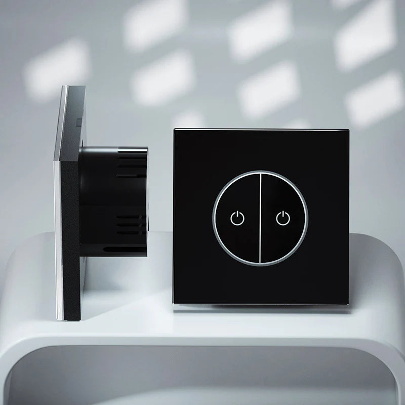 Tuya WiFi Smart Wall Switch - 1/2/3 Gang Touch Sensor LED Light Switch for Effortless Smart Home Living