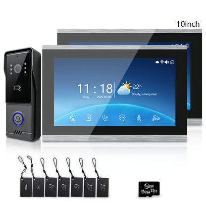 Xivision Smart Video Doorbell Intercom System with Two-Way Audio & Indoor Monitor