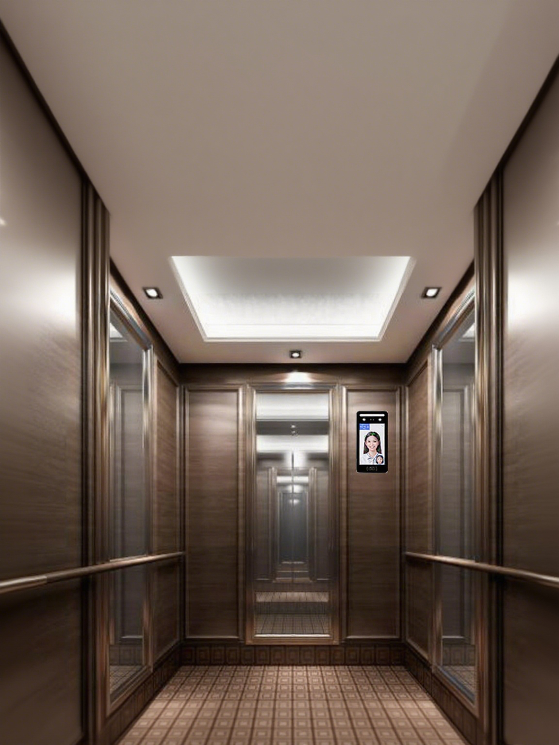 8-inch facial recognition elevator control system intelligent elevator controller intelligent arrival can be started by face and palm