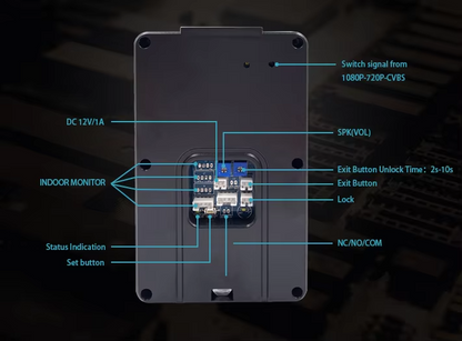 Anjielo Smart Doorbell Camera With Wide-angle Night Vision and Secure Access Control Via RFID Card Password Fingerprint