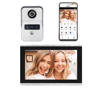 Anjielo1080P 10-Inch IP Video Intercom Touch Screen Big Tuya Wireless Wifi POE Wired Doorbell for Villa Flat RFID Access Control