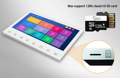 Anjielo 10-inch Tuya Smart Video Intercom  1080P Doorbell Camera - WiFi-Enabled AHD Security System for Homes/Apartments 2-Way Audio, Remote Access, Night Vision