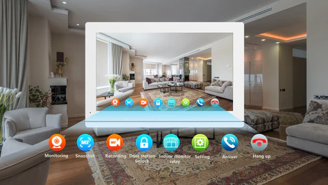 2-Wire Video Intercom Doorbell - 1080P Night Vision, Motion Detection | Easy Wired Home Security Camera