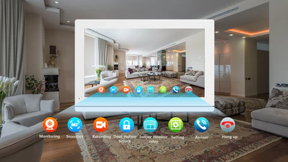 2-Wire Video Intercom Doorbell - 1080P Night Vision, Motion Detection | Easy Wired Home Security Camera