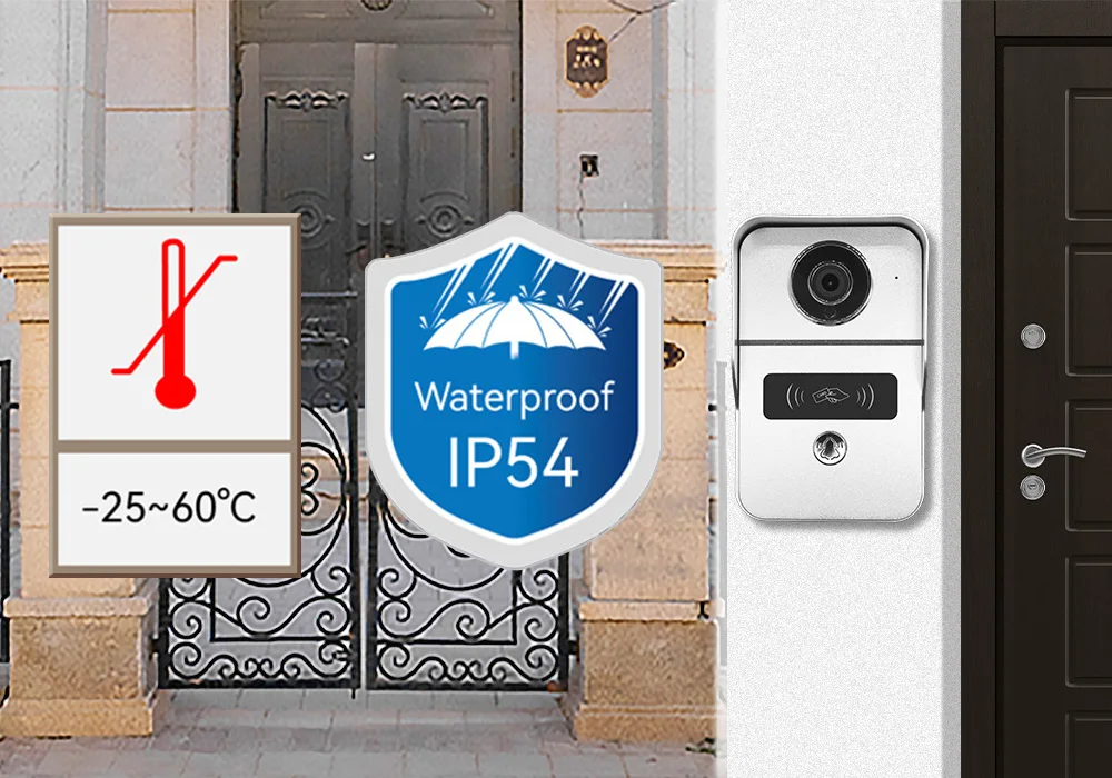 XiVision Tuya Smart 2MP 1080P 10-Inch IP Video Doorbell - Wireless WiFi & POE Wired | RFID Access Control for Villa & Flat