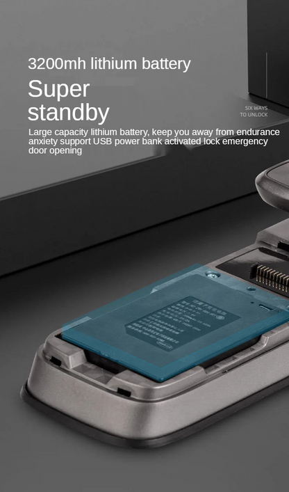 XiVision Tuya Smart Door Lock with Visual Cat Eye - Remote Unlock, Fingerprint & Auto Doorbell | Camera Surveillance Integrated