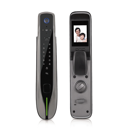 XiVision Tuya Smart Door Lock with Visual Cat Eye - Remote Unlock, Fingerprint & Auto Doorbell | Camera Surveillance Integrated
