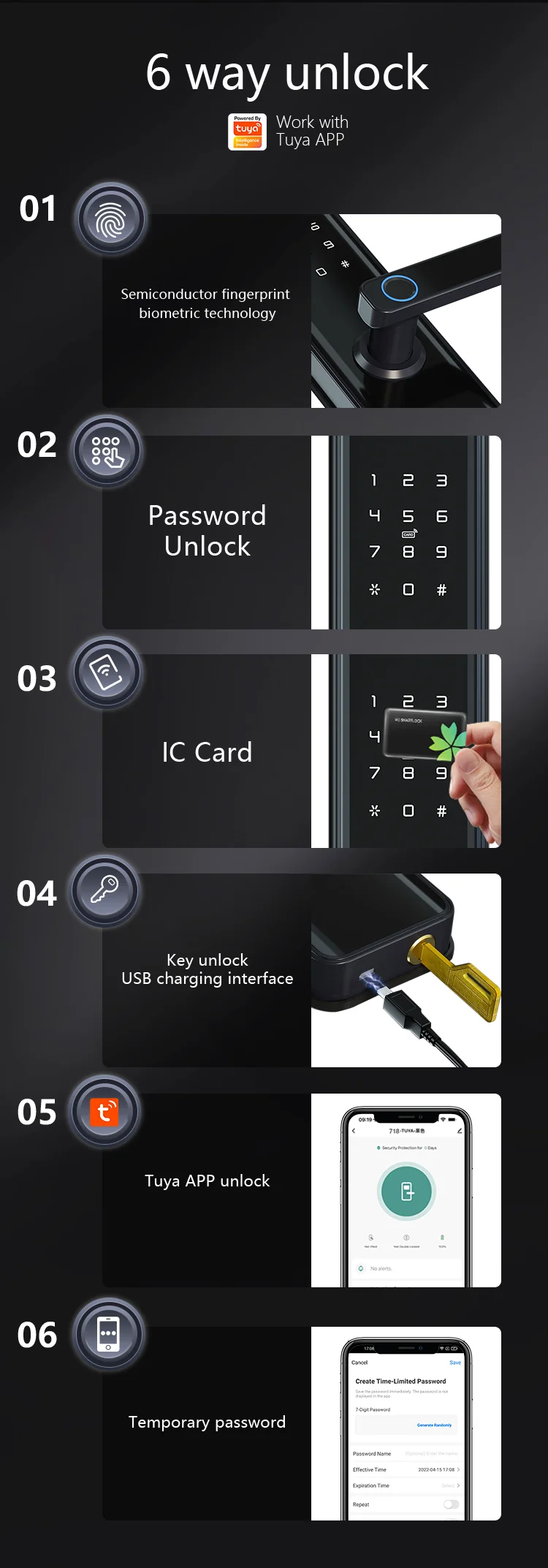 XiVision Tuya Smart Door Lock with Visual Doorbell Camera - Remote Unlock, Fingerprint & Auto Surveillance | All-in-One Home Security