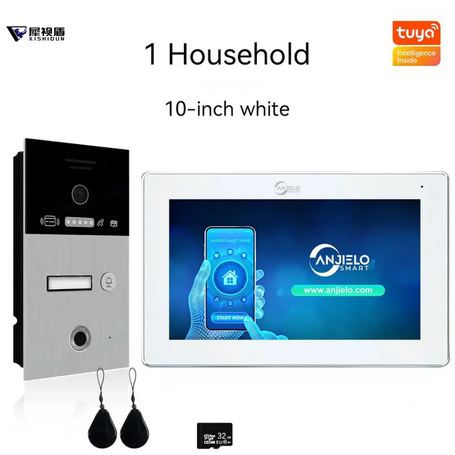 XiVision apartment Video Intercom with 7/10-inch Screen & 1080P Resolution - Tuya WiFi Doorbell for 1/2/3 Floors