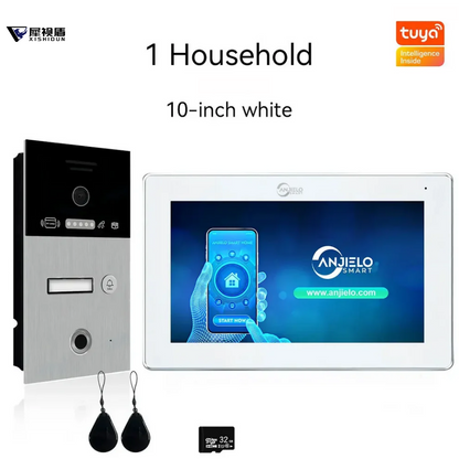 XiVision apartment Video Intercom with 7/10-inch Screen & 1080P Resolution - Tuya WiFi Doorbell for 1/2/3 Floors