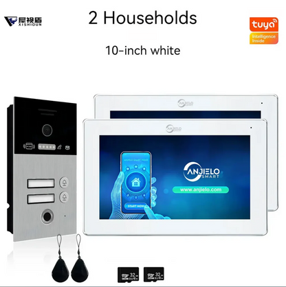 XiVision apartment Video Intercom with 7/10-inch Screen & 1080P Resolution - Tuya WiFi Doorbell for 1/2/3 Floors