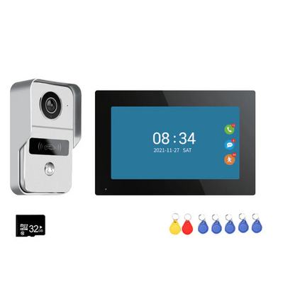 XiVision 1080P HD Video Doorbell System - Tuya Wireless WiFi Video Entry Doorphone | Intercom Kits for Home, Villa & Apartment