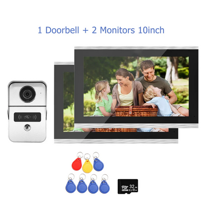 XiVision 1080P HD Video Doorbell System - Tuya Wireless WiFi Video Entry Doorphone | Intercom Kits for Home, Villa & Apartment