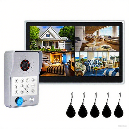 XiVision Tuya Smart 1080P Video Intercom System - iDVR with 4 Split Screen  WiFi Doorbell  Home Security Control