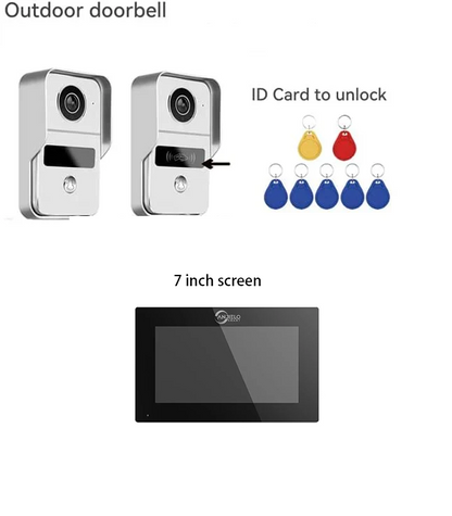 7 inch Touch Monitor Wired Video Doorbell 1080P Door Camera  Tuya Smart Home Intercom for Apartment, Villa  Home