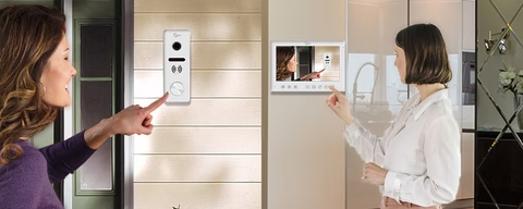 Anjielosmart Tuya 7-Inch Monitor Video Doorbell Intercom  Access Control Camera with IC Card Unlocking for Apartment Smart Security