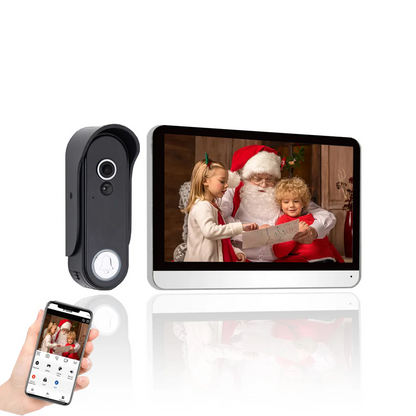 XiVision tuya WiFi Video Intercom System - 7 inch Touch Screen 1080P HD Wire-Free Doorbell Camera kits