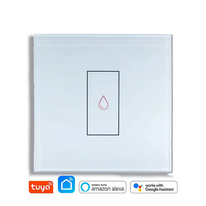 Tuya 20A WiFi Voice-Enabled Smart Water Heater Switches - Touch Wall Panel with Timer Control