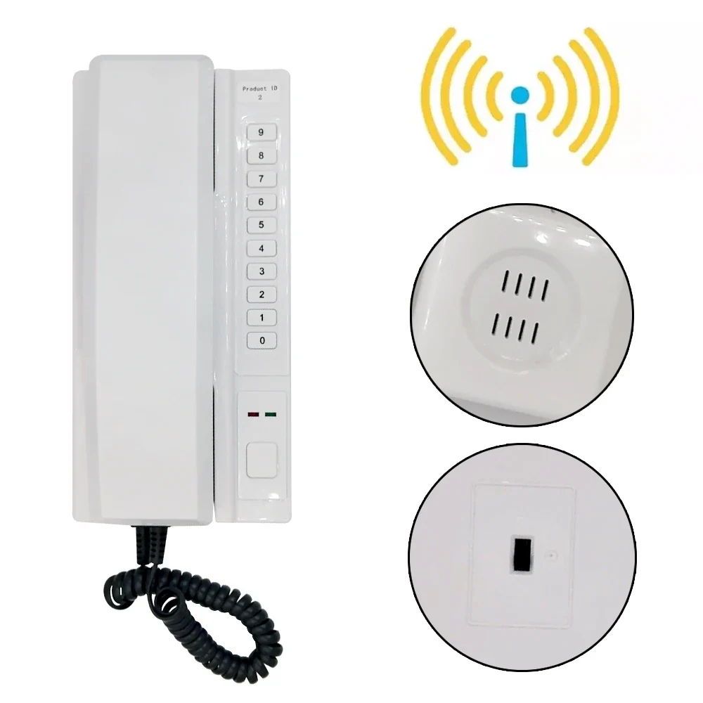 XiVision 2.4GHz Wireless Audio Intercom System - Home Door Phone for Residential Use | Easy Install, Stable Anti-Interference