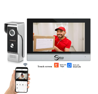 Tuya Smart 1080P  Video Intercom System - Password-Protected Doorbell Camera with WiFi  Motion Detection