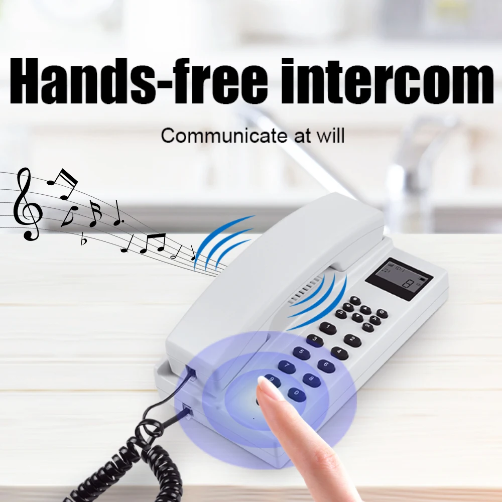 2.4GHz Wireless Intercom Warehouse Office Wireless Voice Intercom Apartment Villa Walkie-talkie Home Wireless Doorman Phone