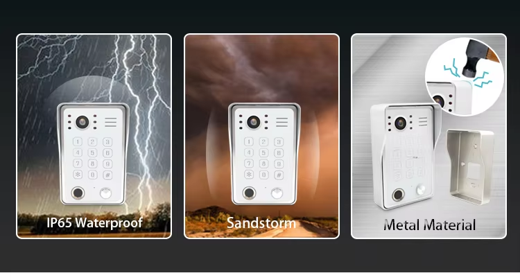 XiVision Tuya 10.1 Inch Video Intercom Touch Screen with Wired Doorbell - 1080P HD Multi-Method Unlock Remote Monitoring via APP