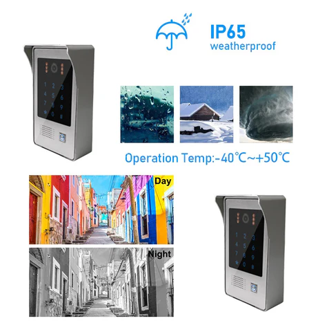 10 Inch 1080P WiFi Video Intercom Keypad RFID Card  APP Unlock, Night Vision for Ultimate Home Access Control