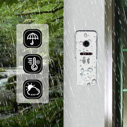 XiVision 7 Inch Wireless WiFi Smart Home Video Doorbell Intercom System with 1080P Monitor and Rainproof Camera