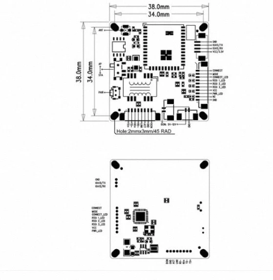 XiVision WiFi HaLow integrated data and image transmission module with long distance through wall transmission and robot body image transmission module has strong connectivity and low power consumption