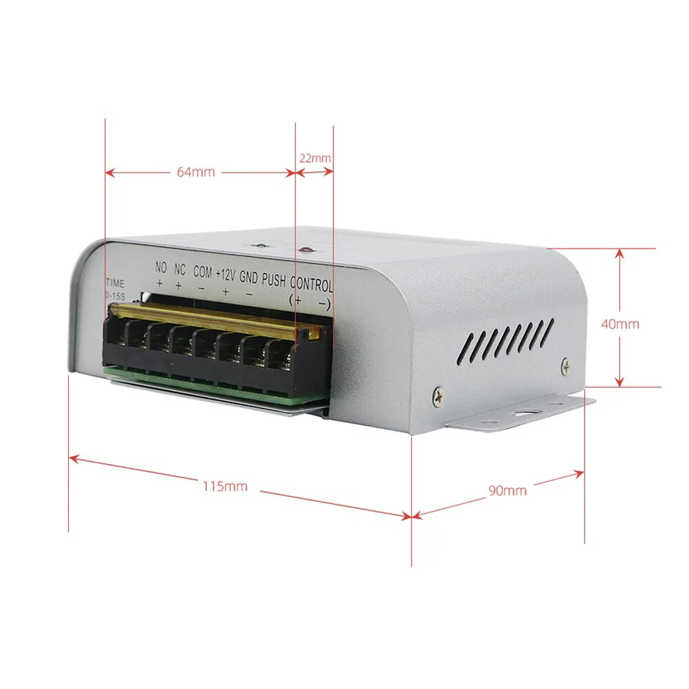 Door Access System Power Supply Control Unit - AC 100-260V Input DC 12V 3A Output - Ideal for Electric Locks  Access Control Systems