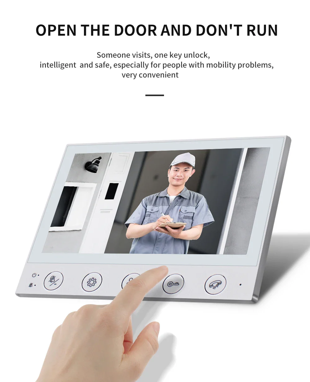 Video Intercom Doorbell Camera – 1200TVL HD Motion Detection Night Vision  DND Mode for Home Security