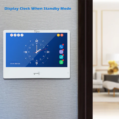 Tuya Smart WiFi Video Doorbell Intercom System with 1080P HD Camera and Touch Screen Monitor